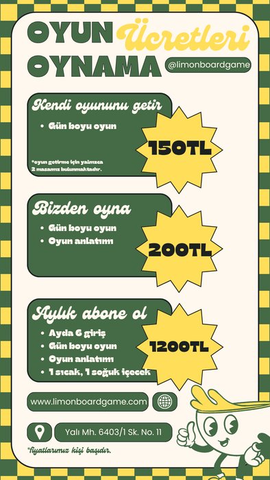 Limon oyun oynama ücretleri